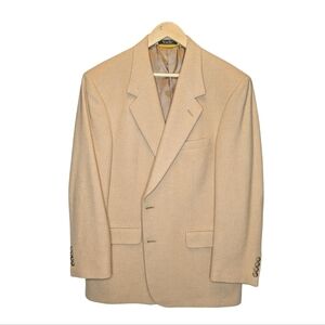 Bill Blass Black Label Belk blazer sport coat tan 100% camel hair size 42R